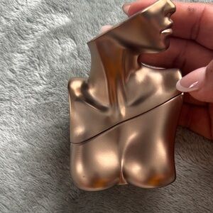 Sculptural Gold Perfume Bottle